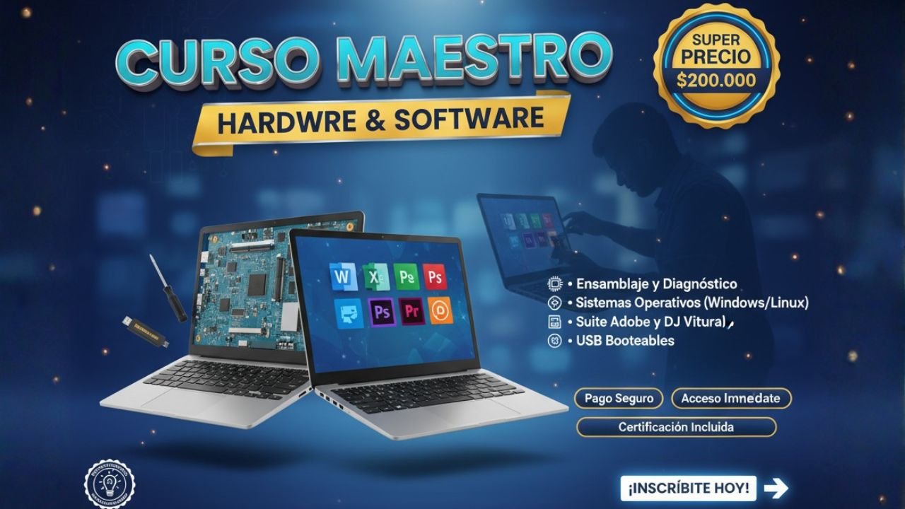 🛠️ Curso Esencial de Mantenimiento y Configuración de PC: Hardware y Software 💻